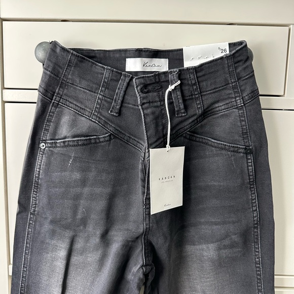KanCan 5/26 Flare Gray Jeans Pants - Picture 3 of 6